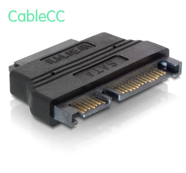 

SATA 22Pin to slimline SATA 13Pin convertor adapter Connector 1: SATA 22Pin 7+15 Female Connector 2: Micro SATA 13Pin (7+6) M