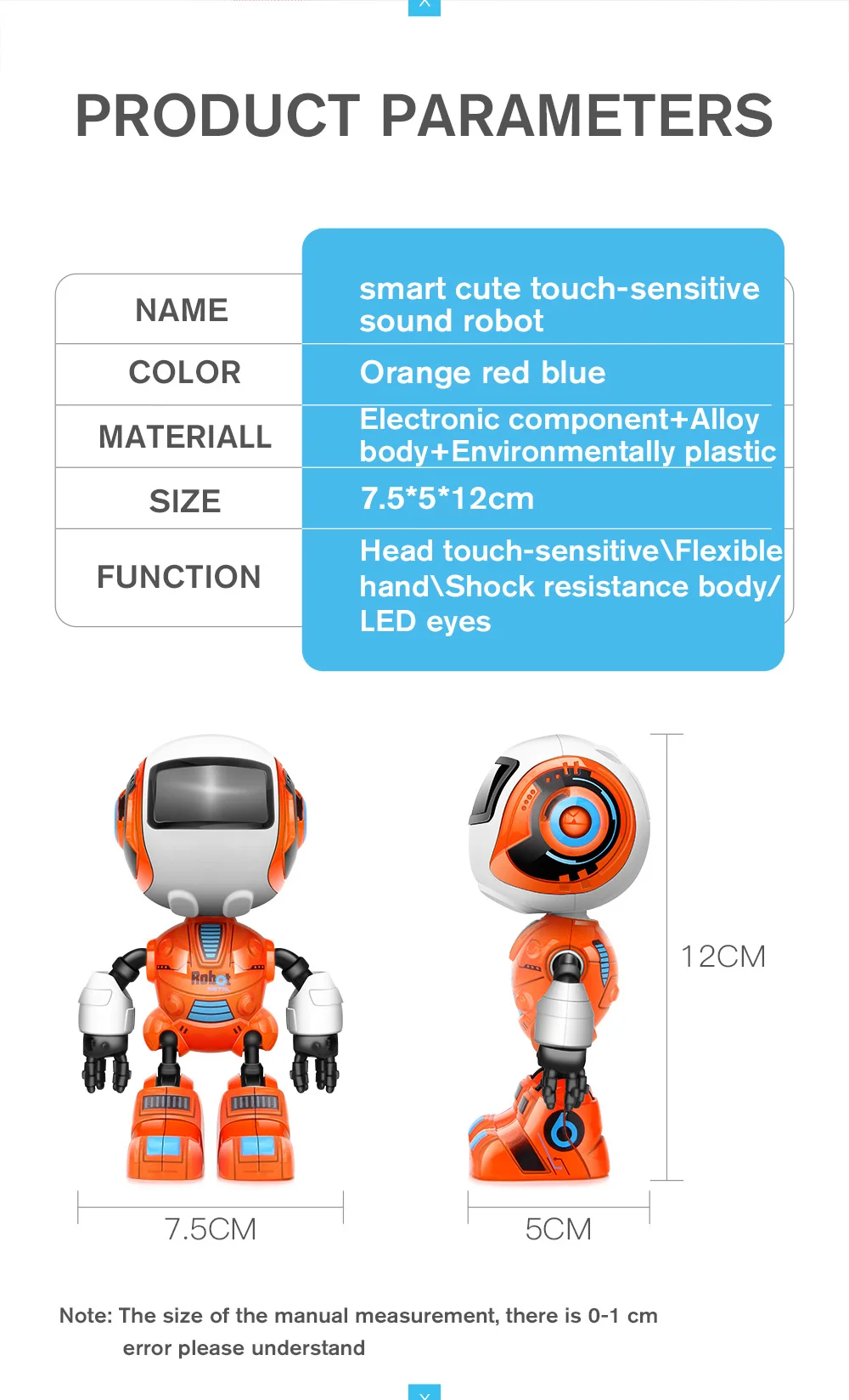 Умный Робот игрушка электронная фигурка игрушка голова сенсорный-Sensitiv светодиодный сплав Робот Игрушки для мальчиков подарок на день рождения