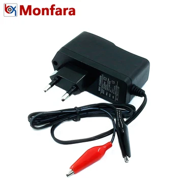 

12V 1000ma Lead Acid Dry Battery Charger for Car Motorcycle 12 Volt 1A Electric Toy Tool Motor Power Charging Adapter with Clip