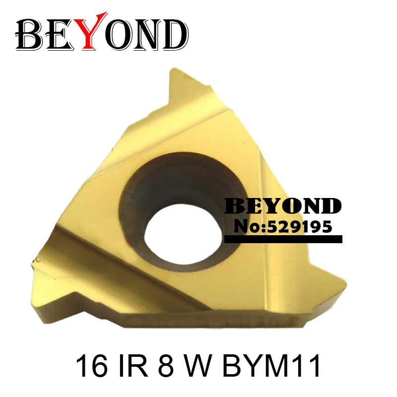 

16 IR 8/11/14/16/18/19 W BYM11,OYYU tungsten carbide turning threading insert Whitworth - 55 degree yellow coationg