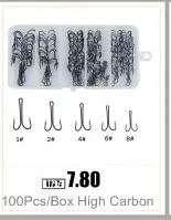 180pcs 8299 High Carbon Steel Fishing Hooks Black Offset Octopus Beak Bait Fishhook Size 1 2 6 8 2/0 3/0 4/0 5/0 6/0 7/0 8/0 9/0