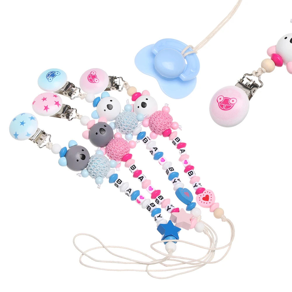 Attache Tetine Chaine Pour Bebe Mignon Dessin Anime Ours Jouets Anneau De Dentition Sucette Porte Chaine Pour Garcons Et Filles Aliexpress