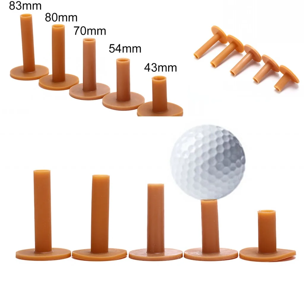 Hot Sale Rubber Golf Tee Holder 43/54/70/80/83mm Training Practice Tee Mat Golves Ball Hole Holders Beginner Trainer Practice
