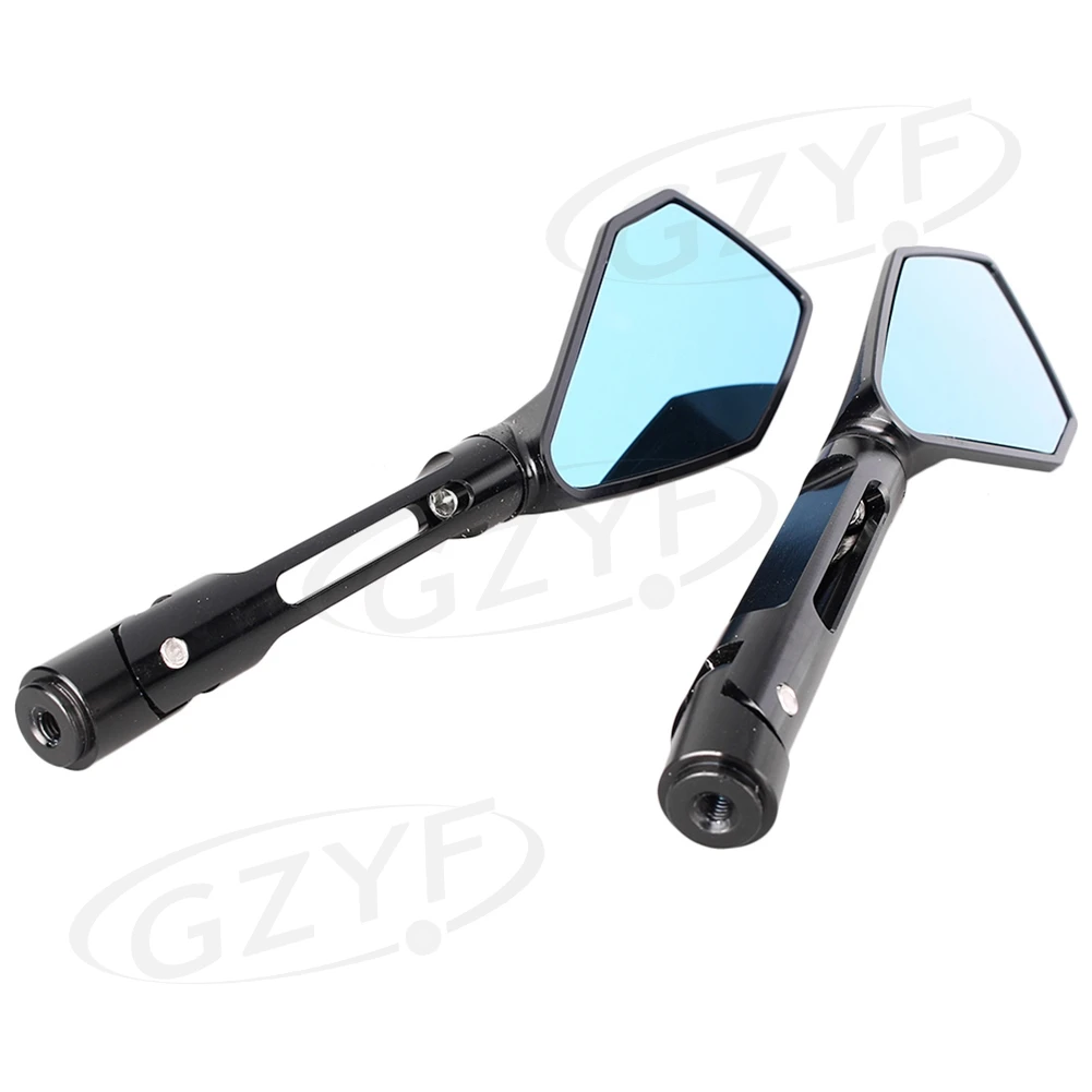 Rear View Side Wing Mirrors for most Motorcycle street bikes/cruisers/choppers/dirt bikes/scooters with 8mm & 10mm thread