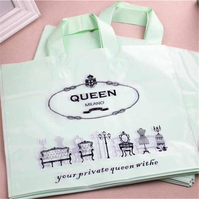 50/100Pcs Plastic Bags For Business Shopping Gift Packaging Bag Poly Tote  Bag Decoration Birthday Cake Candy Jewelry Gift Pouch