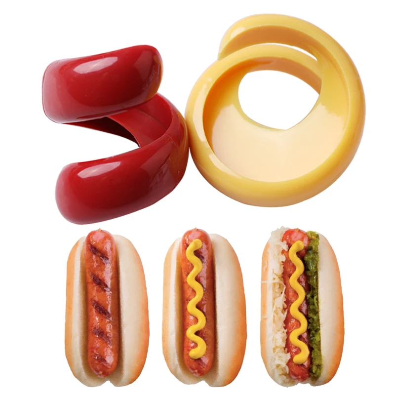 2 шт./набор пластиковые овощерезки для барбекю|sausage sausage|sausage hot dogfood set |