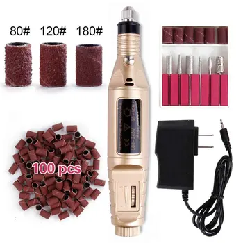 

Professional Electric Manicure Machine Pen Polish Nail File Tools Pedicure Ceramic Cutters Nail Drill Milling Manicure Apparatus