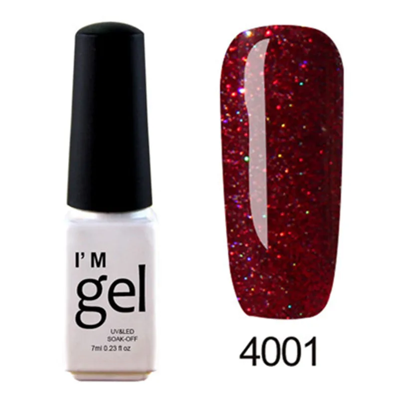 1Pc 7ML Nail Polish Long Lasting Matte Effect Shiny Nail Polish Art UV