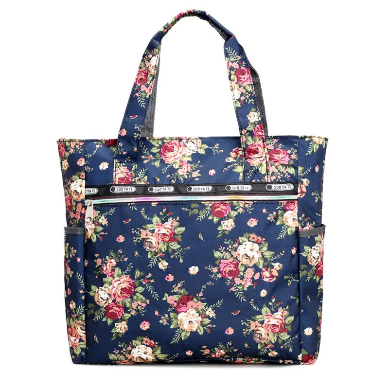 Женская большая Цветочная набивная сумка сумки на плечо сумка-хобо, сэтчел - Цвет: C