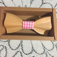 Подарок на год индивидуальные деревянные галстук-бабочка галстук ручной работы