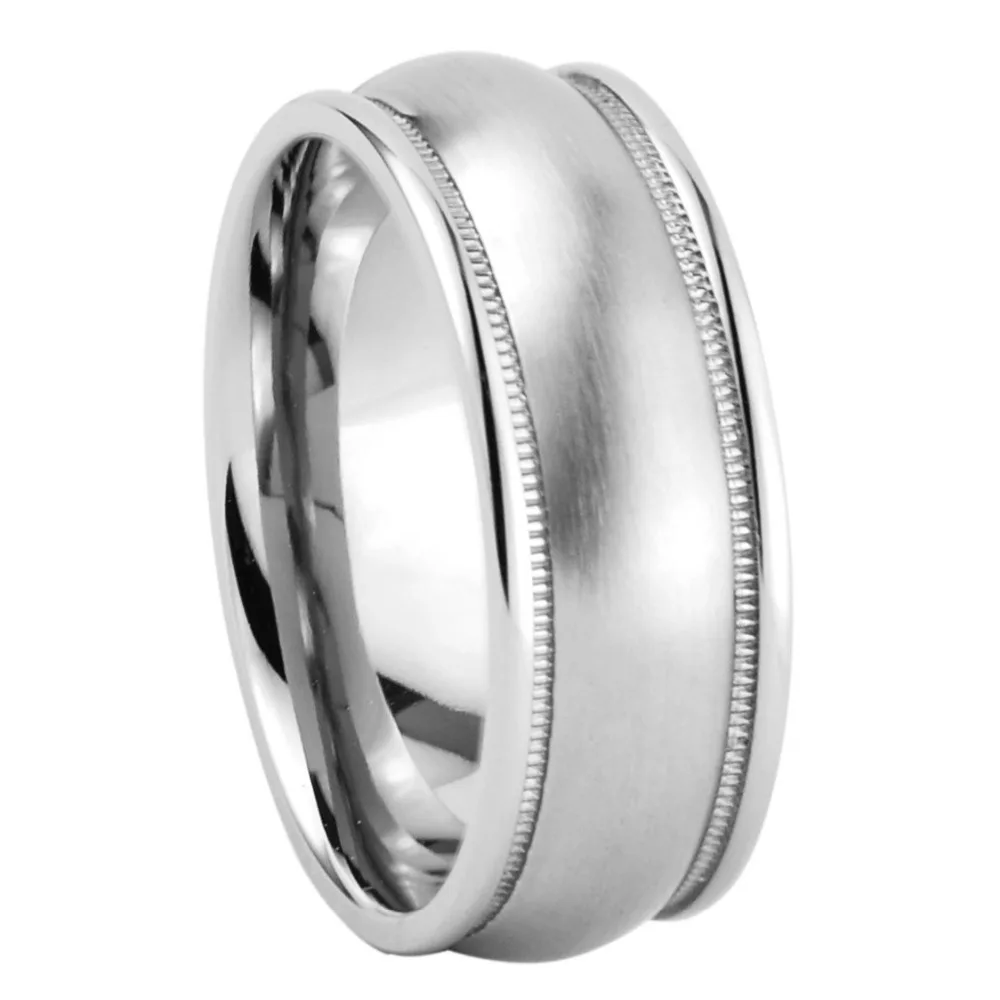 

Titanium Brushed Rings Simple For Man or Woman Gift