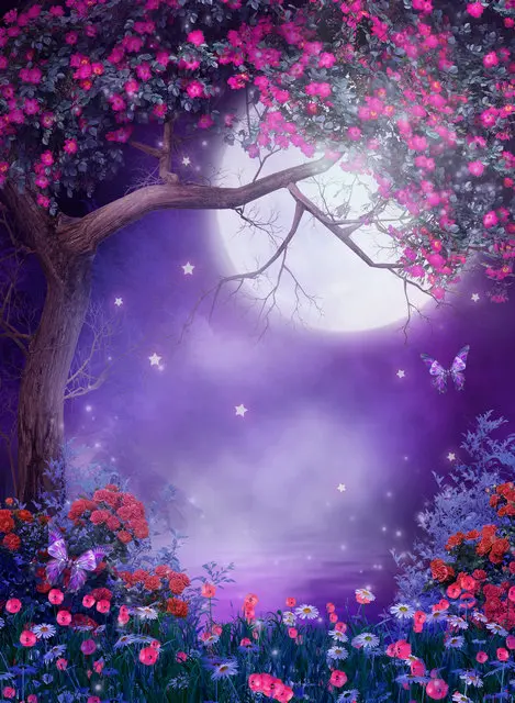 Landscape Canvas Prints For Living Room Home Decoration Moon Flowers Sea Printings Wall Art Painting No Frame | Дом и сад