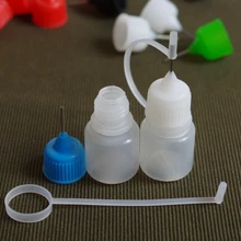 5 шт. пустая бутылка с металлической иглой PE 3 мл Пластиковые иглы бутылки с винтовой крышка с металлической иглой