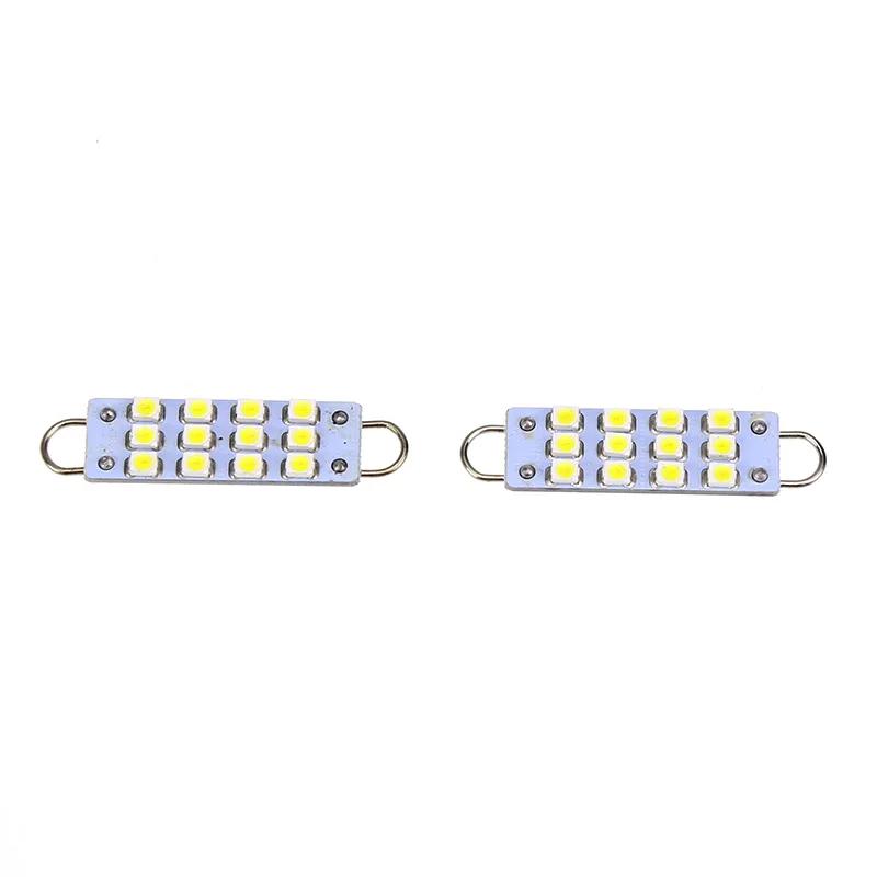 2 шт. 44 мм 12 SMD белый гирлянда с жесткой петлей 1 73 &quotсветодиодный светильник 561 562 567