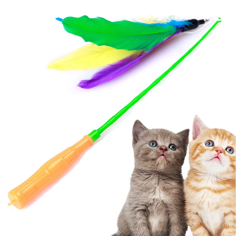 Interesting Cat Toys Funny Cat Collapsible Rod Playing With Cat