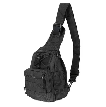 

Men Women Chest Bag Outdoor Sport Bag Shoulder Sling Pack Pouch Nylon Bag for Traveling Camping Hiking with Multi-Pocket