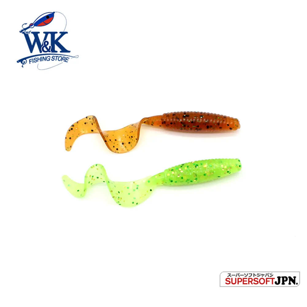 

5.5 cm Grub Worm Lure with UV for Perch Rockfish Fishing 15 pcs/lot Soft Bait Grubbait Bluegill Fishing Lure