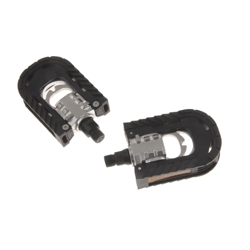 1 Pair Bicycle Bike Foldable Folding Two Sides Aluminum Alloy Bearing Pedals