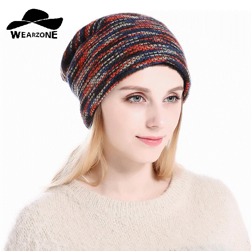 

2017 Fashion Unisex Autumn Winter Watch Cap Woman Skullies Knit Beanie Cap Braided Hat skull hats for women