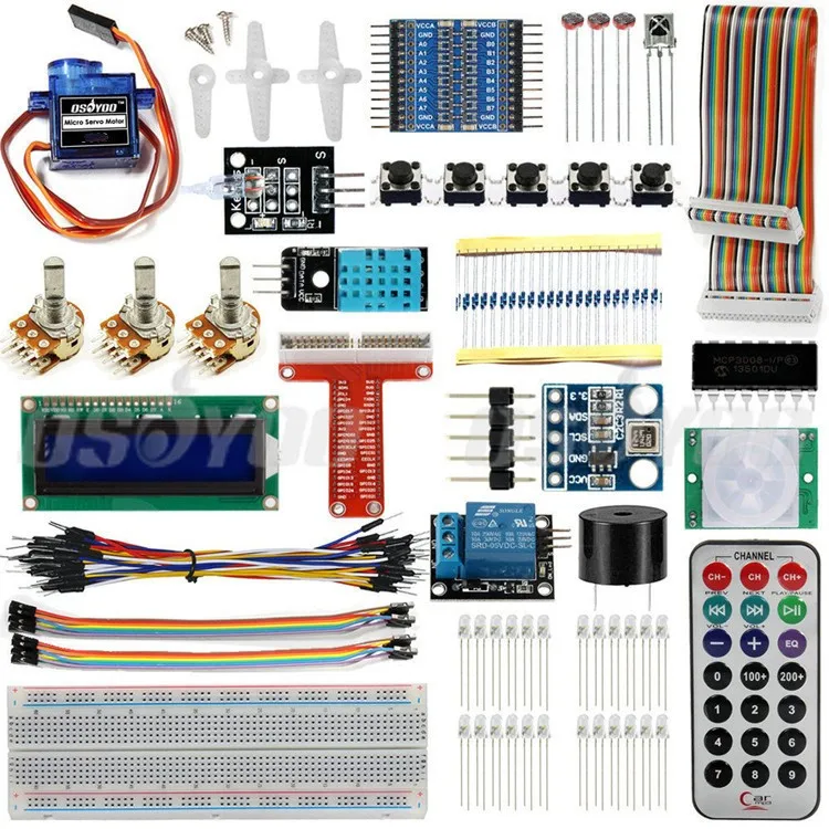 Raspberry Pi 3 Starter Kit Ultimate Leaning Suite HC SR501 Motion Sensor 1602 LCD SG90