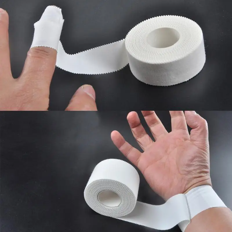 

1 Piece Cotton White Medical Premium Adhesive Tape Sport Binding Physio Muscle Elastic Bandage Strain Injury Support
