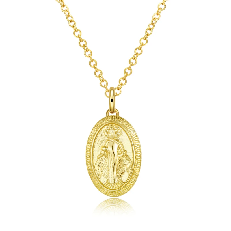 

Garilina Greek mythology Greek goddess gold necklace pendant for women P2117