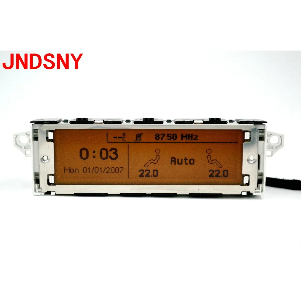 JNDSNY Поддержка USB Двухзонный air Bluetooth дисплей желтый монитор 12 pin для Peugeot 307 407 408