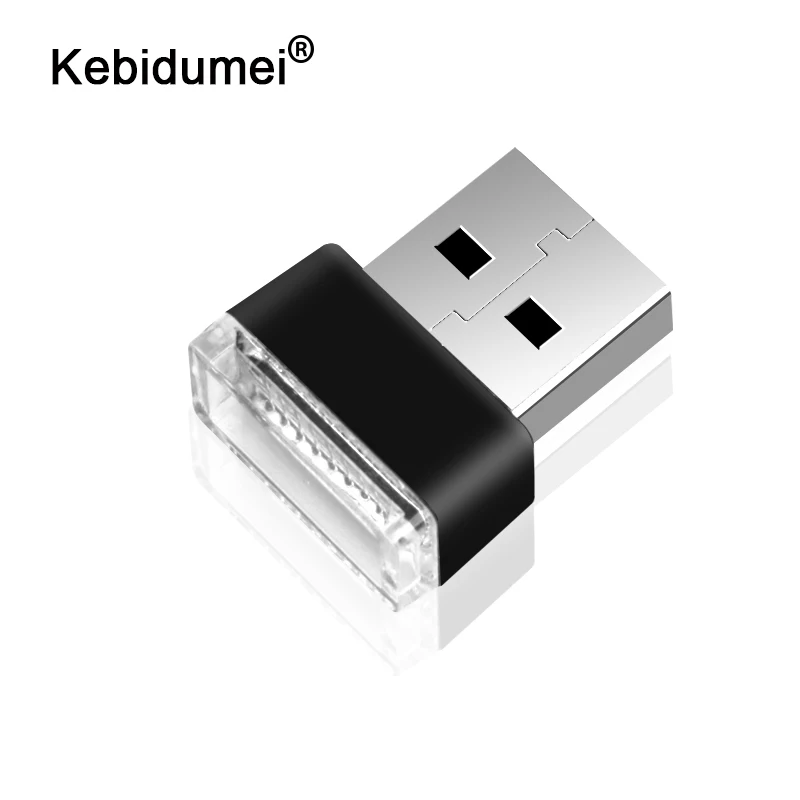 7 Цвета мини USB светильник водить автомобиль интерьера атмосфера автомобильный