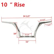 3 стиля хром 1" Rise Ape вешалки руль 10" 1" для Harley FLST FXST Sportster XL 883 1200 Softail Пользовательские мотоциклетные