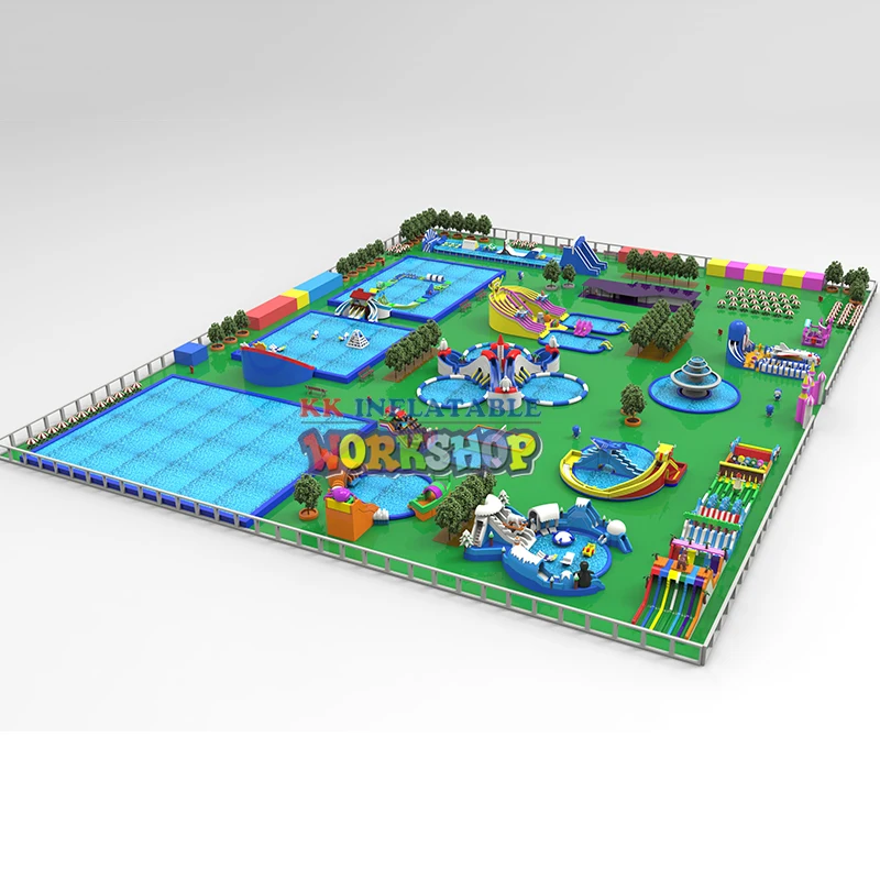 A-Commercial Outdoor Giant Inflatable Floating Water Park