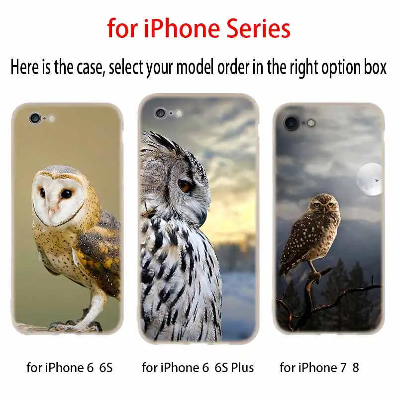 Птица орел животное сова чехол с ночным мотивом чехол силиконовый мягкий для iPhone X 11 Pro XS Max XR 6 7 8 Plus 5 4 S чехол для телефона s TeleFoonhoesjes
