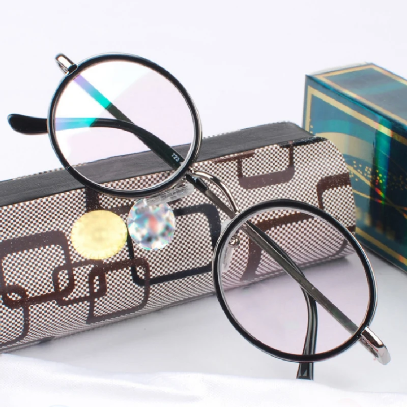 

MEN Retro Round Metal Full Frame Reading Glasses Black Presbyopia Spectacles Diopter 1.0 1.5 2.0 2.5 3.0 3.5 4.0 051