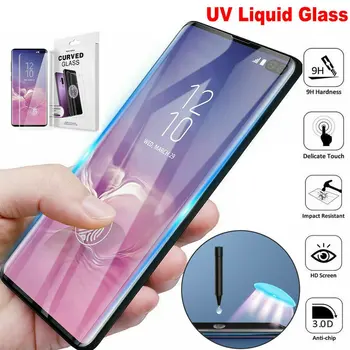 

For Samsung S10 Plus Full Glue UV Liquid Tempered Glass Screen Protector