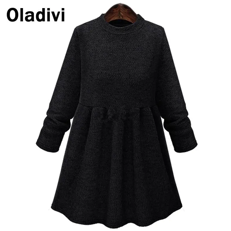 Oladivi/Модная женская одежда Элегантное однотонное Повседневное платье с длинными