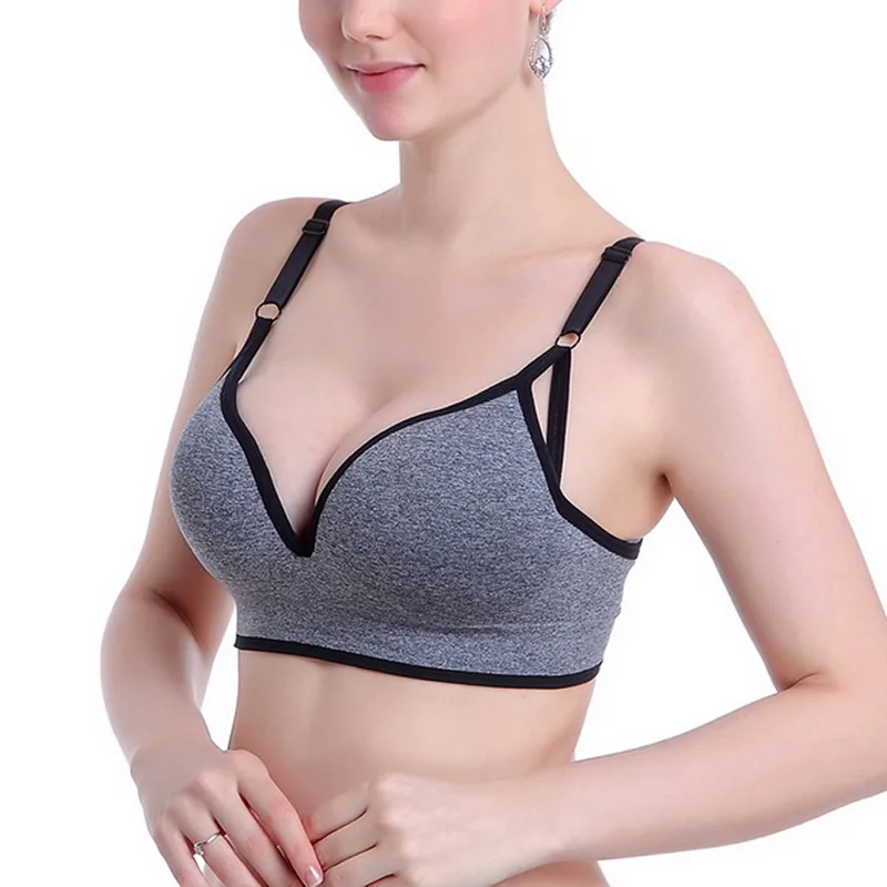 CALOFE Women Padded Push Up Yoga Fitness Sports Bra 5 Colors Ladies