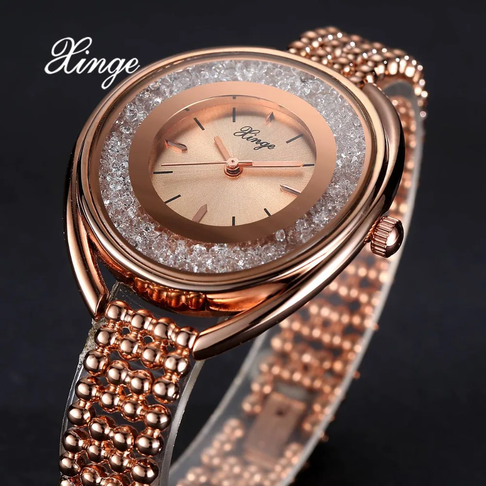 Xinge Top Brand Luxury Zircon Wrist Watch Ladies Dress Watches Women Bracelet Stainless Steel Quartz Watches Relogio Feminino Xinge Top Brand Luxury Zircon Wrist Watch Ladies Dress Watches Women Bracelet Stainless Steel Quartz Watches Relogio Feminino