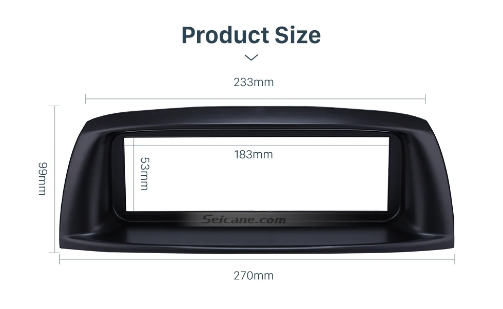 Seicane аудио плеер тире комплект лицевой панели 1 Din Автомобильный Радио фасции для 2002 FIAT PUNTO LINEA переоборудование стерео рамка 183*53 мм