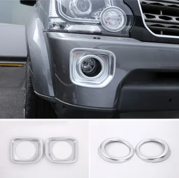 

For Land Rover Discovery 4 LR4 2014-2016 Car Accessories ABS Chrome Front Fog Lamp Frame Cover Trim