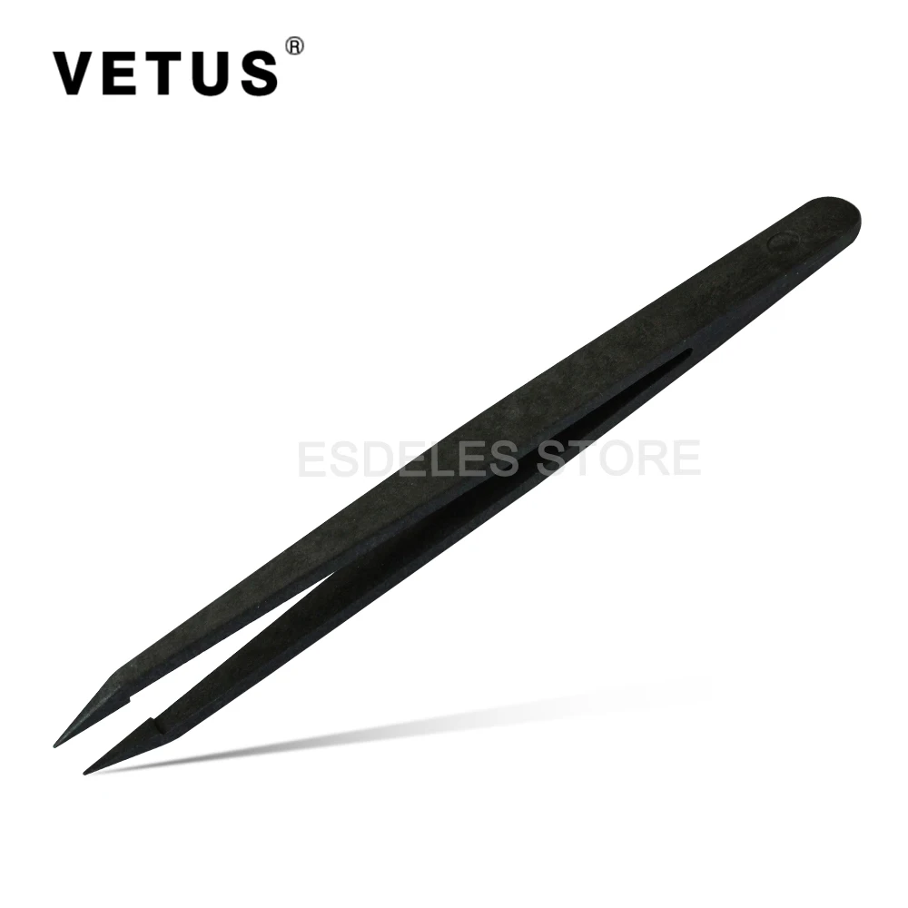 VETUS 100 Genunie 707 Tweezer Plastic Fibre Forceps Anti acid Precision Electric Tweezers Semi