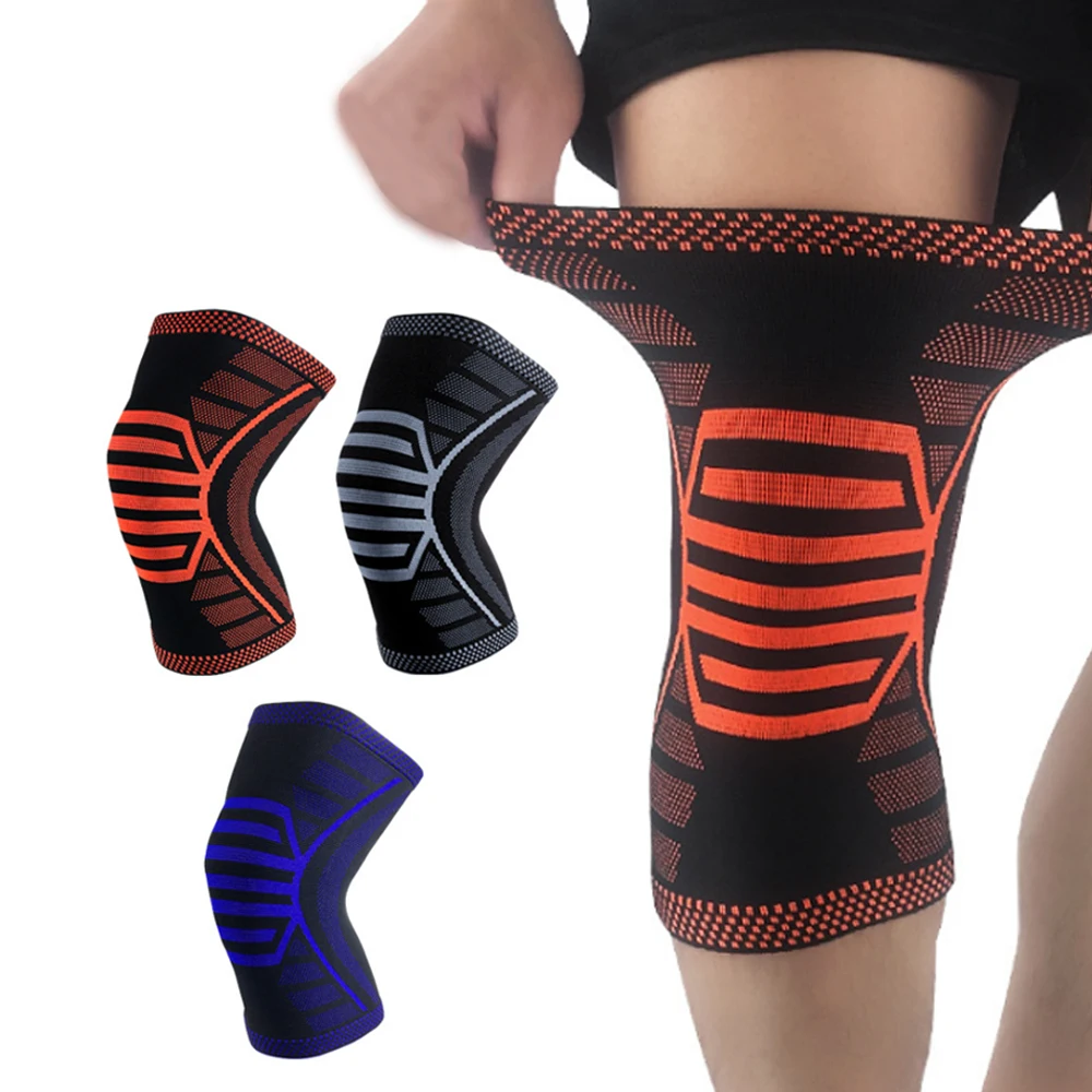 

1PC Brace Pad Sleeve Elastic Knee Support Running Kneepad Basketball Bandage Straps Volleyball Knee Portect Gym Sports Safety