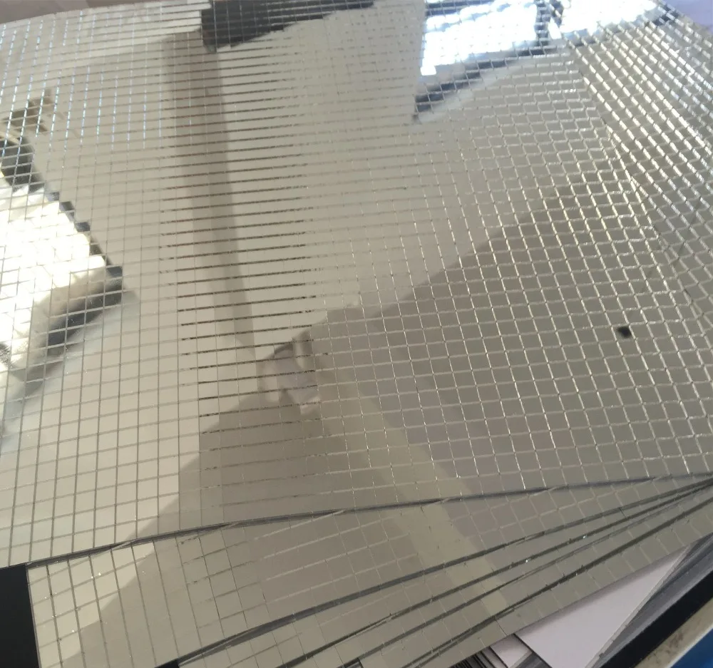 Mirror Tile Sheet Design Ideas Gl Mosaic Tile Mini Square Mirror Sheet Real
