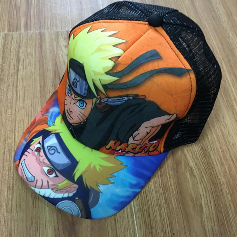 Косплей Uzumaki Naruto Кепка От Солнца из аниме Повседневная летняя кепка для мальчиков