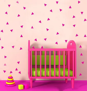 

180pcs Triangles removable wall art stickers for Nursery or kids room Vinyl decal Stickers Muraux Removable Wall Decors D443