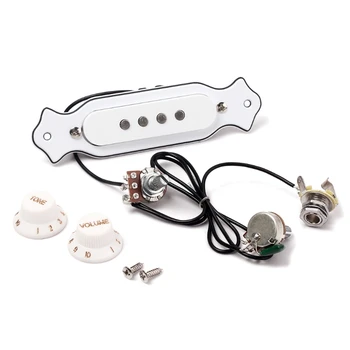 

Soundhole Prewired Active Pickup 4 String For Cigar Box Guitar Parts Accessories