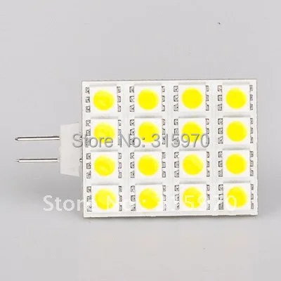 G4 светодиодный Би-полярности способны 16 Светодиодный 5050SMD AC/DC10-30V квадратный Тип для квадратного шкафа Светло-20 шт./лот