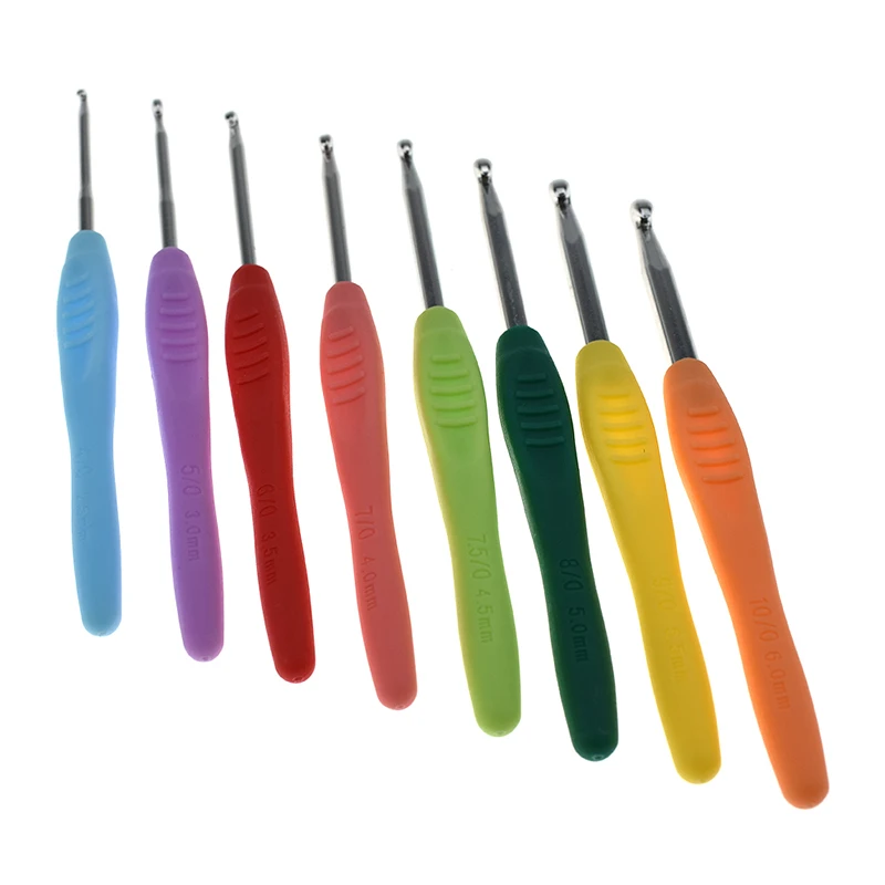 Fashion 2.5mm-6.0mm Mix Size Household Craft Crochet Hook Knitting Needles Weave Women DIY Craft Loom Tools Accessories For Wife (9)