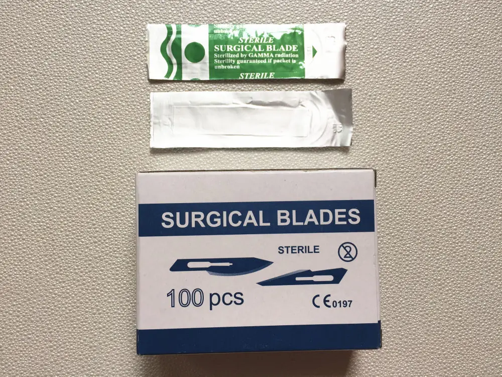 

100 Pcs Scalpel Blades For Dental medical Stainless Steel Surgical Blade