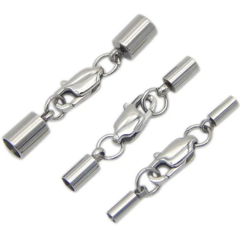 5pcs/lot Silver Color Stainless Steel Lobster Clasps For Bracelet End