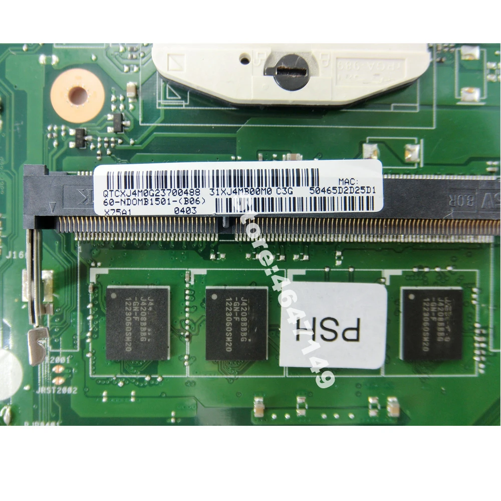  X75A MAIN_BD._4G/AS With 4GB RAM Mainboard HM70 For Asus R704V X75VD X75A X75A1 X75V X75VB X75VC La