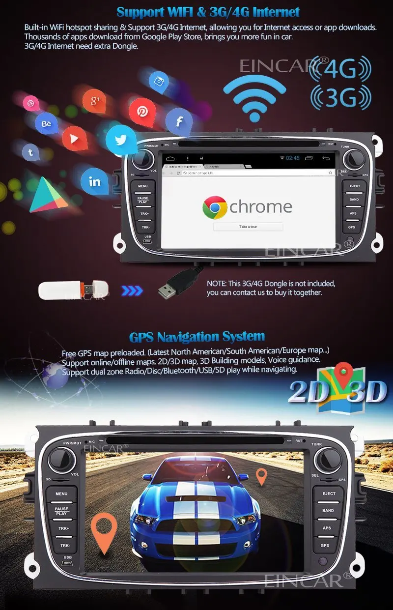 Flash Deal Android 5.1 Car DVD Player Double Din Headunit GPS Car Stereo Navigation Bluetooth AutoRadio Audio For FORD/Focus/MondeoWiFi 3 Flash Deal Android 5.1 Car DVD Player Double Din Headunit GPS Car Stereo Navigation Bluetooth AutoRadio Audio For FORD/Focus/MondeoWiFi 3